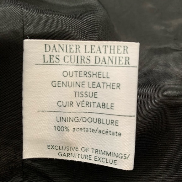 Danier Black Genuine Leather Jacket - Picture 6 of 8